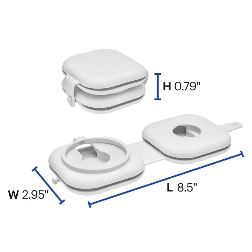 Best Buy essentials™ - Portable Apple MagSafe & Watch Charger Organizer - Gray